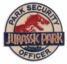 Jurassic Park Movie Logo Park Security Officer