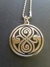 Doctor Who Seal of Rassilon and Gallifreyan W-Black Color